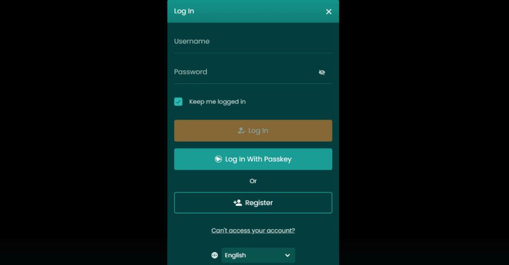 Log in to your Nostalgia Casino account with passkey